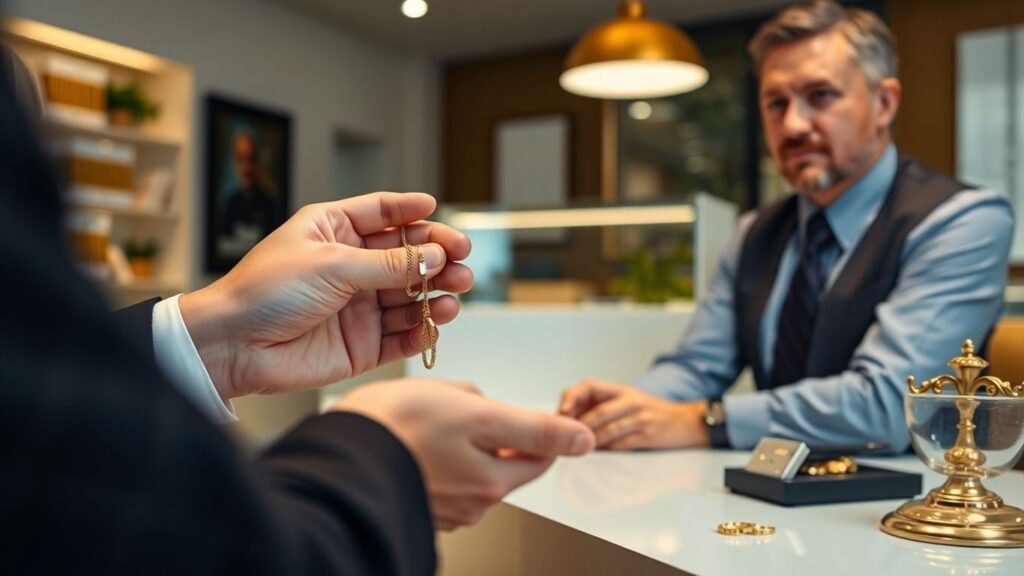 Selling gold jewelry safely at a reputable buyer