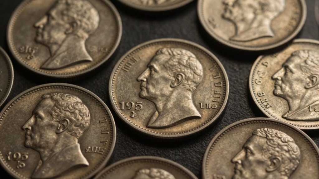 Collection of vintage pre-1965 silver coins